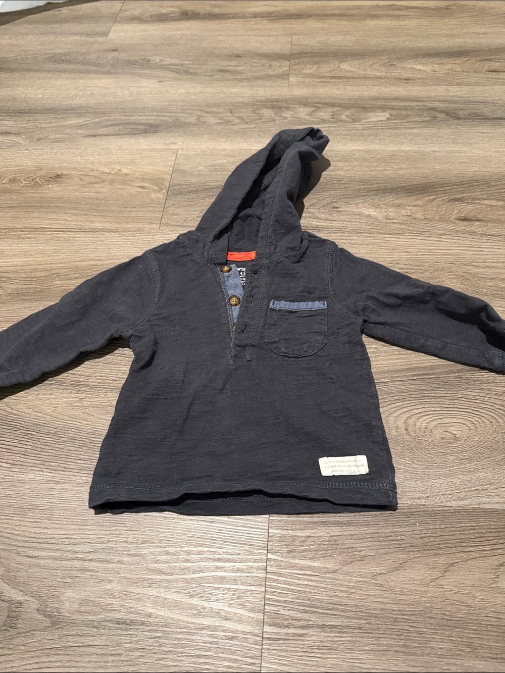 Carter's Navy Hooded Long-Sleeve Pullover